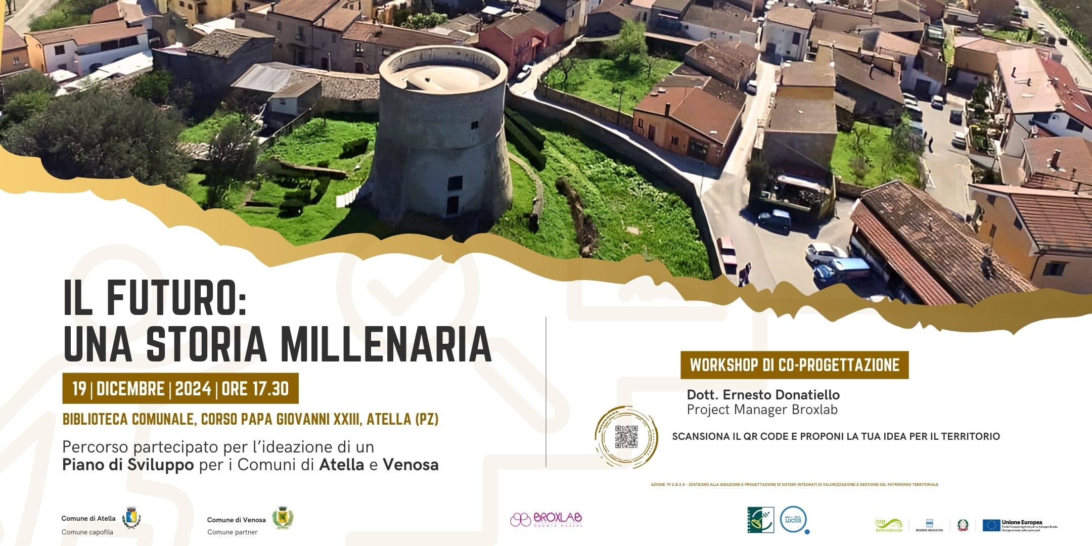 Primo Incontro di Co-progettazione a Atella Sviluppo e Valorizzazione Territoriale_Banner articolo