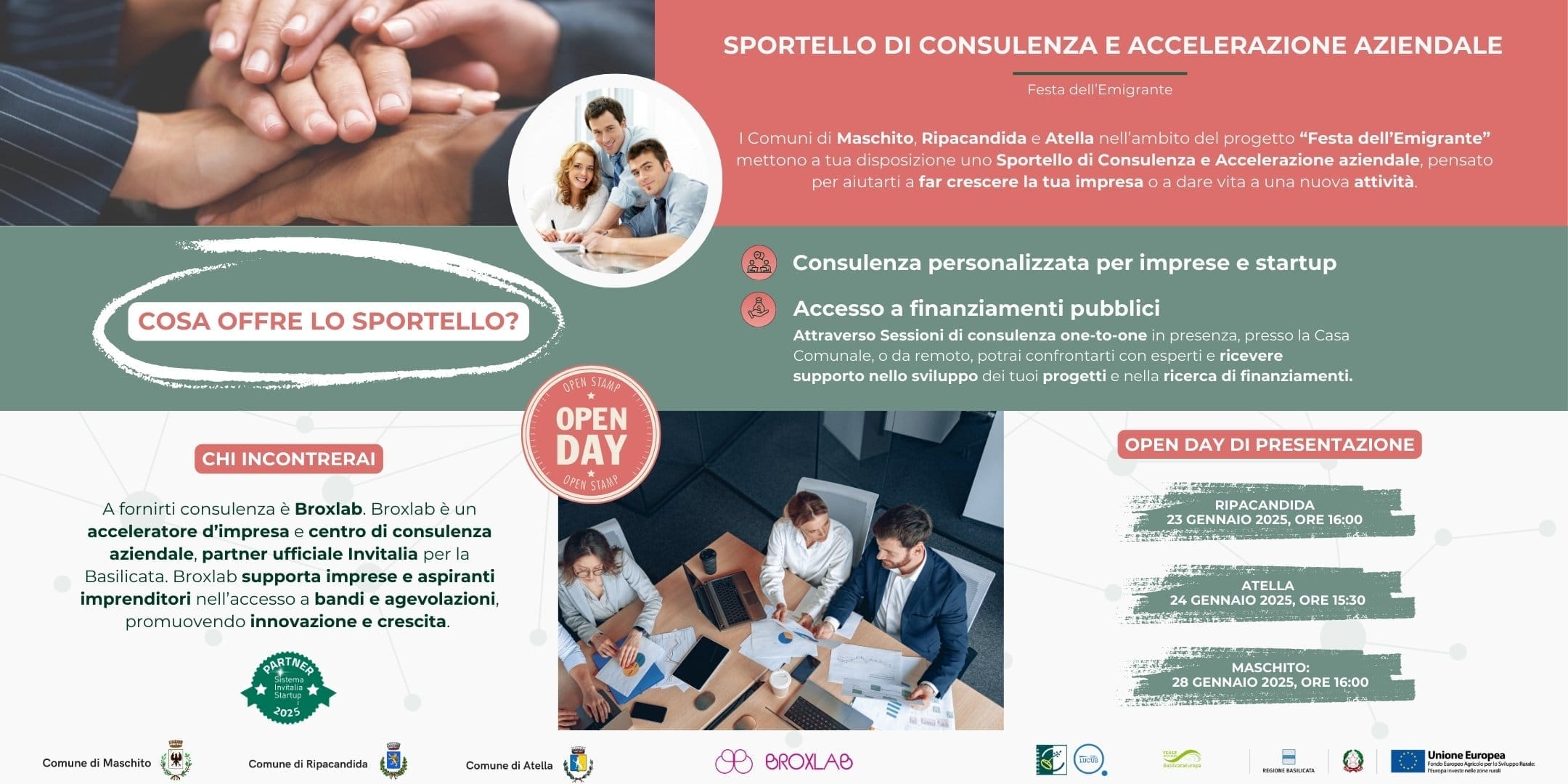 Banner Sportello di consulenza