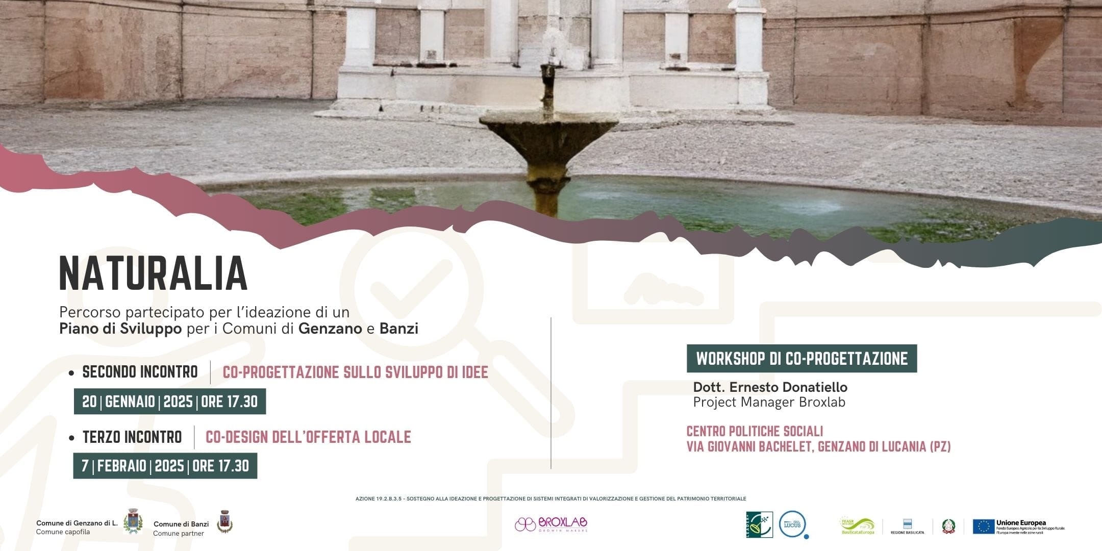 Banner articolo blog Secondo e terzo incontro di Co-Progettazione del progetto “Naturalia”, a Genzano