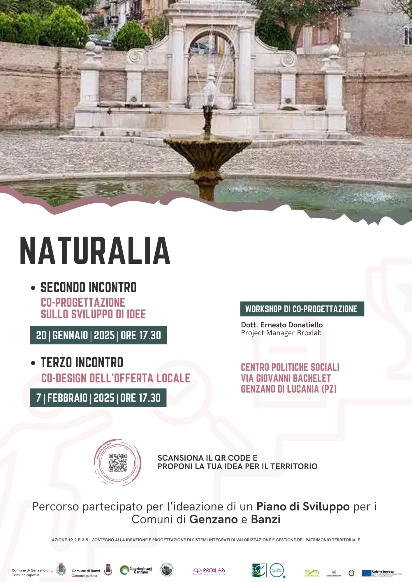 Secondo e terzo incontro di Co-Progettazione del progetto “Naturalia”, a Genzano